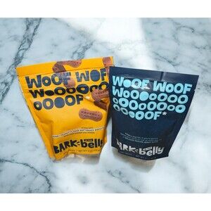 BarkBox Bark Eats Dog Treats Honey Peanut Biscuit & Salmon Jerky Bars